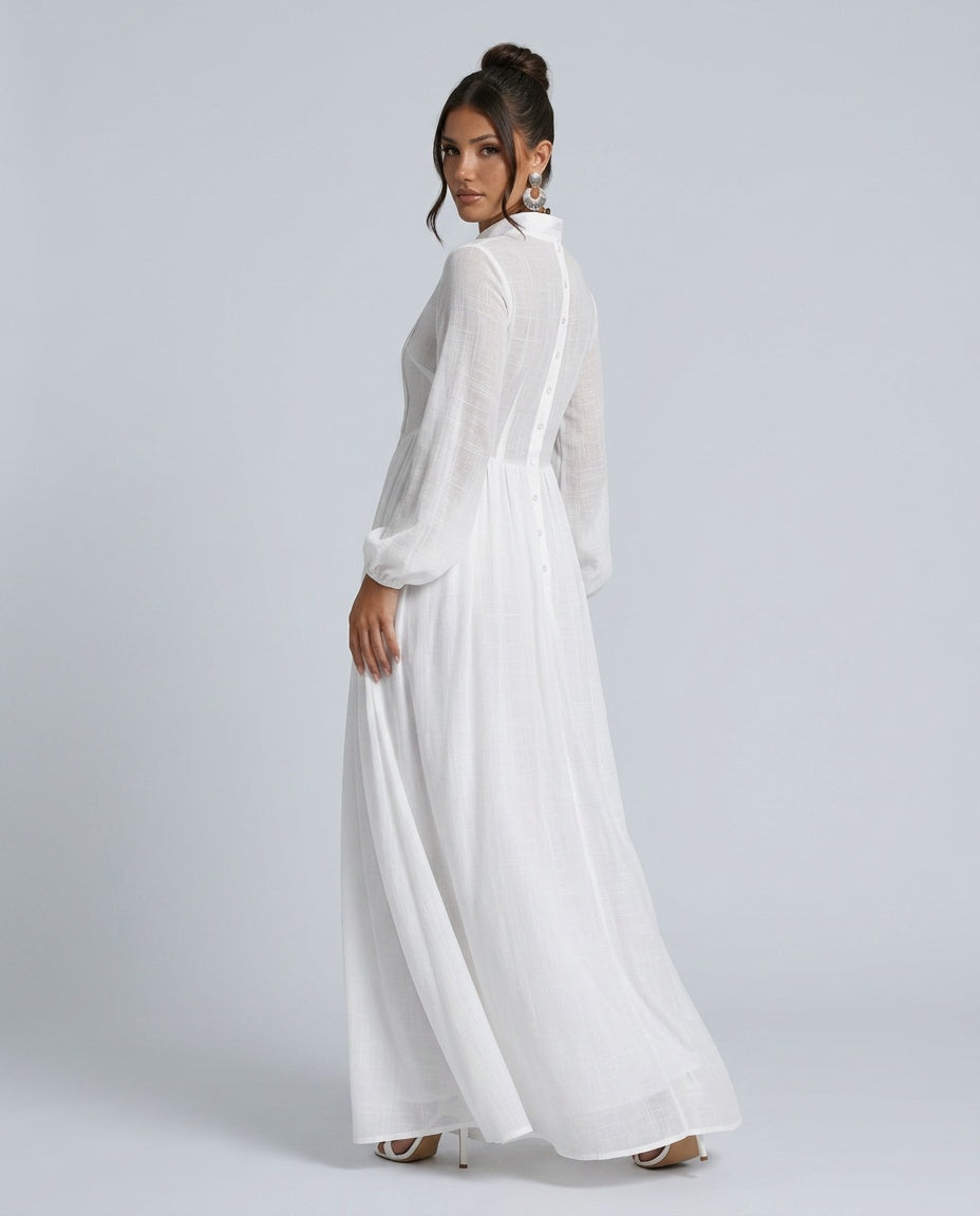 Odette | Flowy Column Maxi Dress