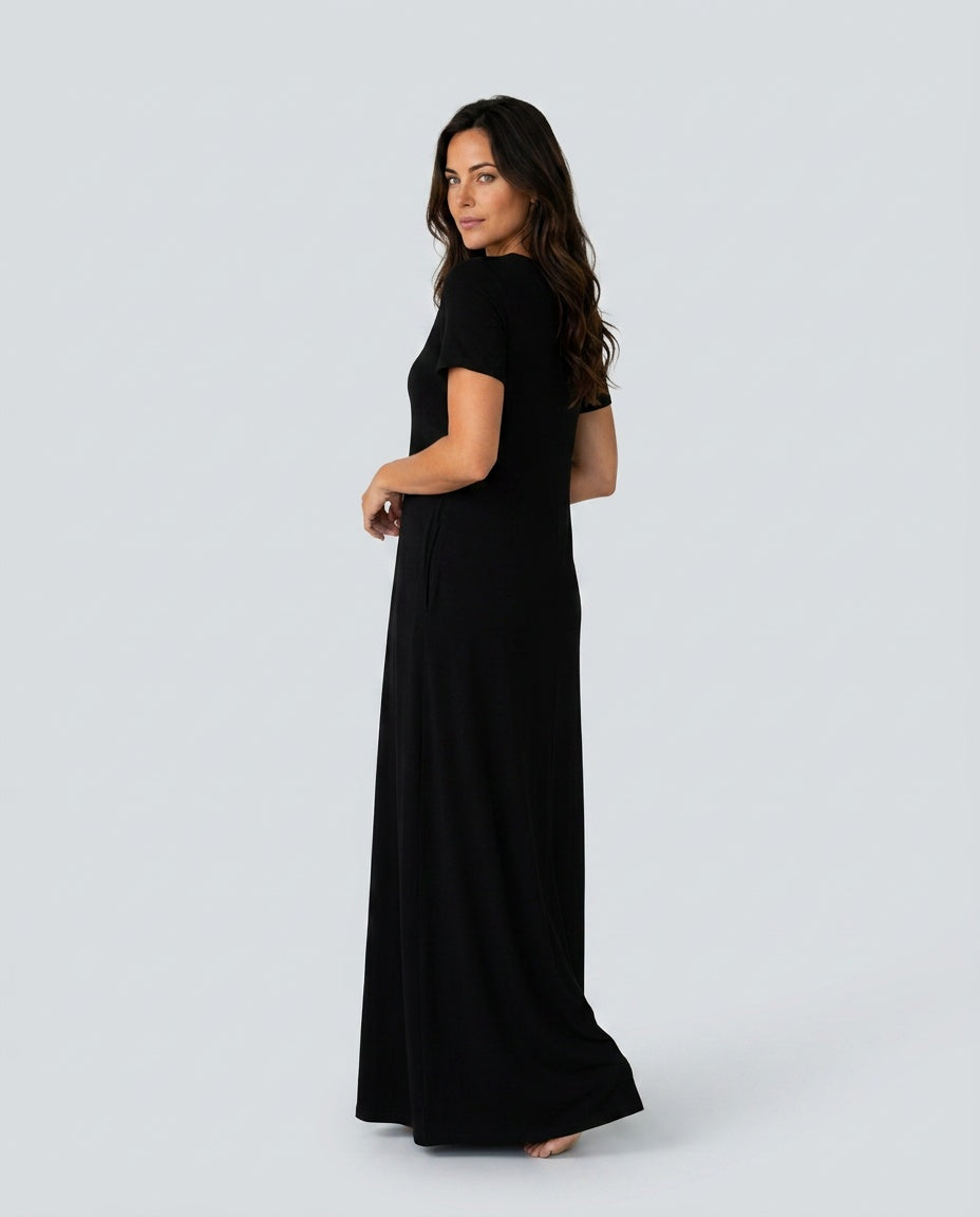 Cora | Relaxed Cotton-Blend Lounge Dress