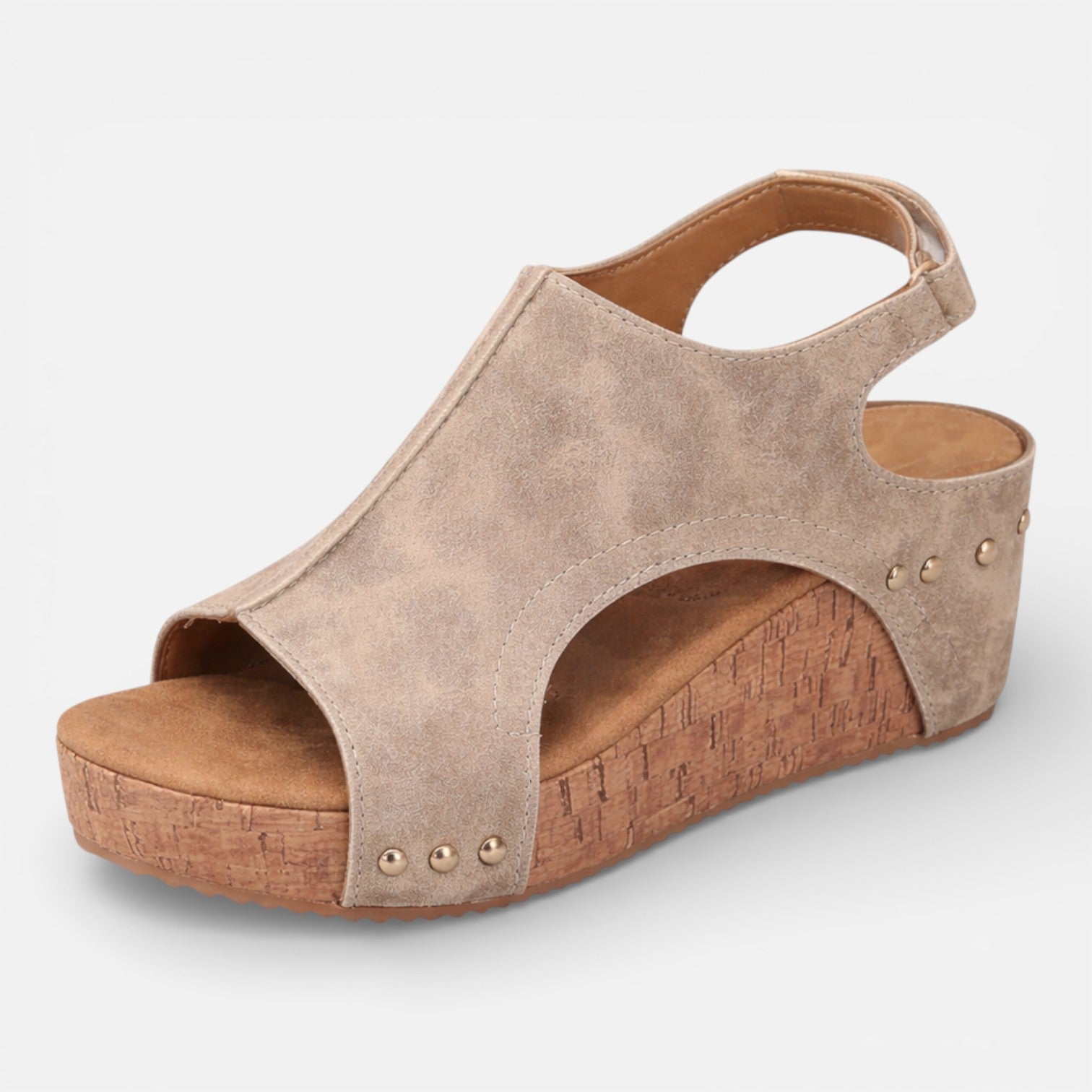 Aurelia | Cushioned Platform Wedge Open Toe Sandals