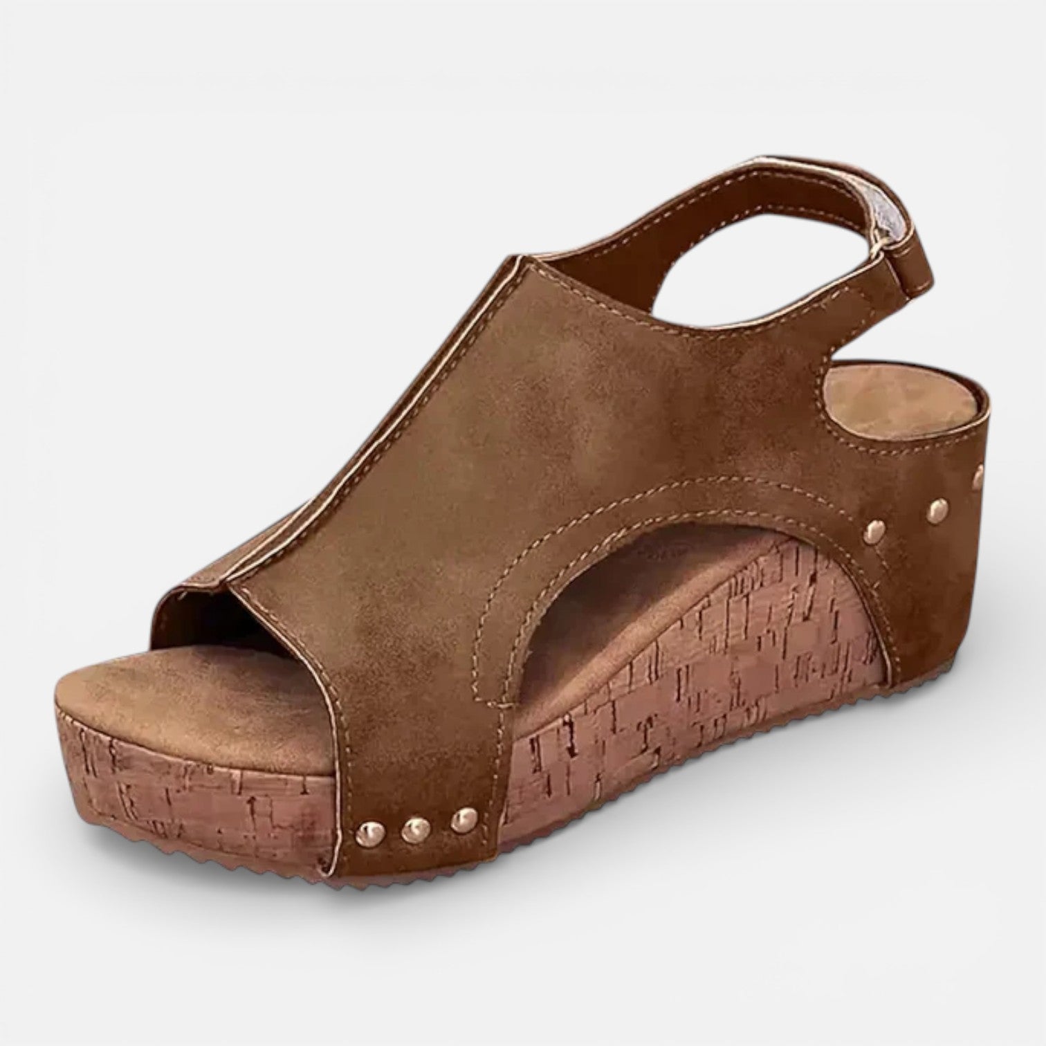 Aurelia | Cushioned Platform Wedge Open Toe Sandals