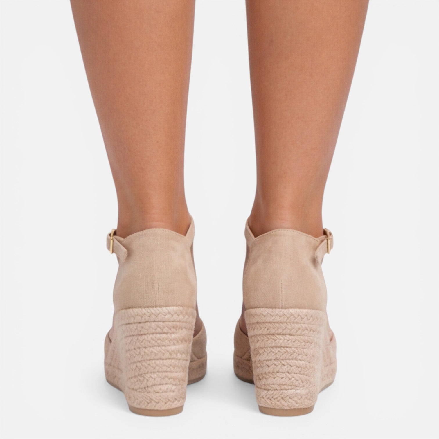 Hadley | Closed-Toe Ankle Strap Jute Wedge Espadrilles