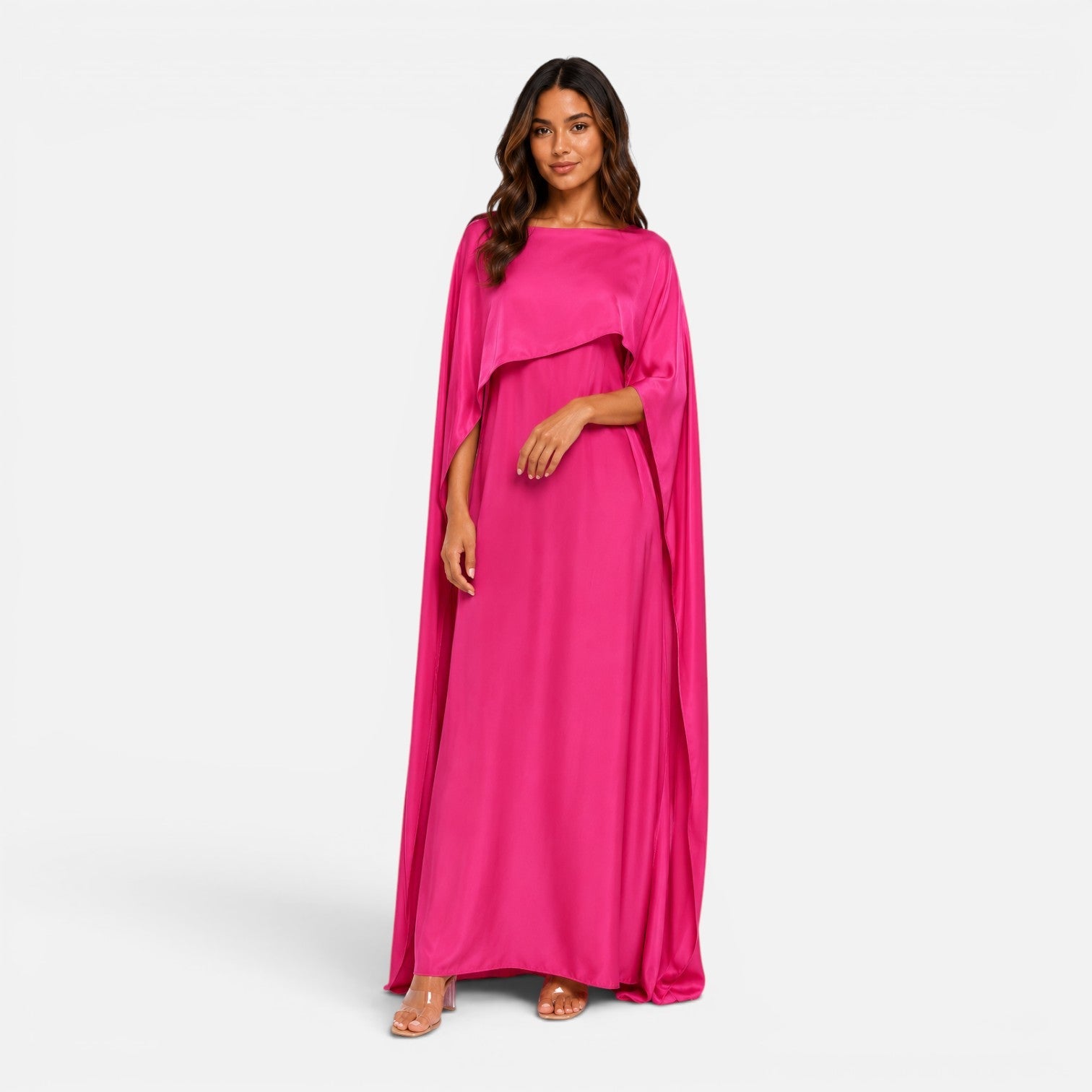 Peyton | Draped Sleeve Maxi Dress