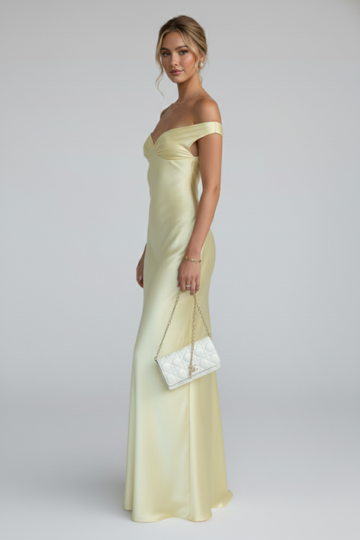 Harlow | Off-Shoulder Fitted Maxi Dress