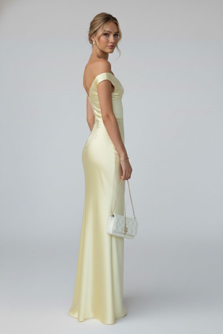 Harlow | Off-Shoulder Fitted Maxi Dress