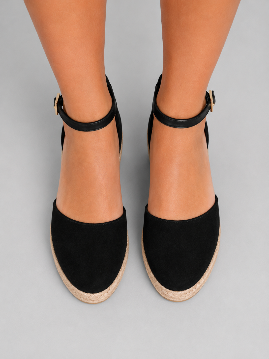 Valeria | Closed Toe Ankle Strap Wedge Sandals