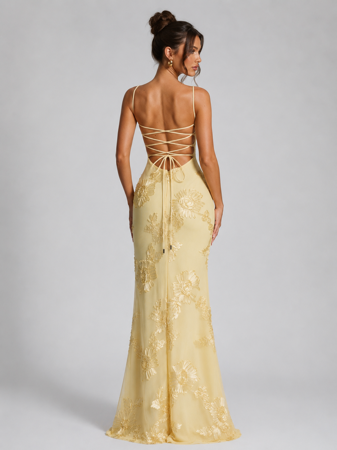 Elin | Floral Corset Maxi Dress