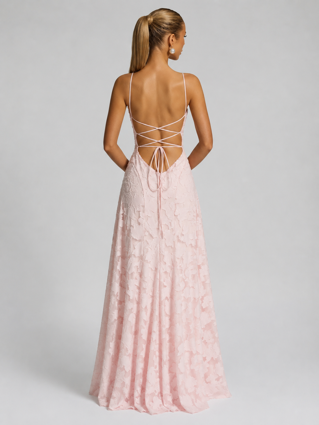 Julieta | Floral Embroidered Strap Maxi Dress