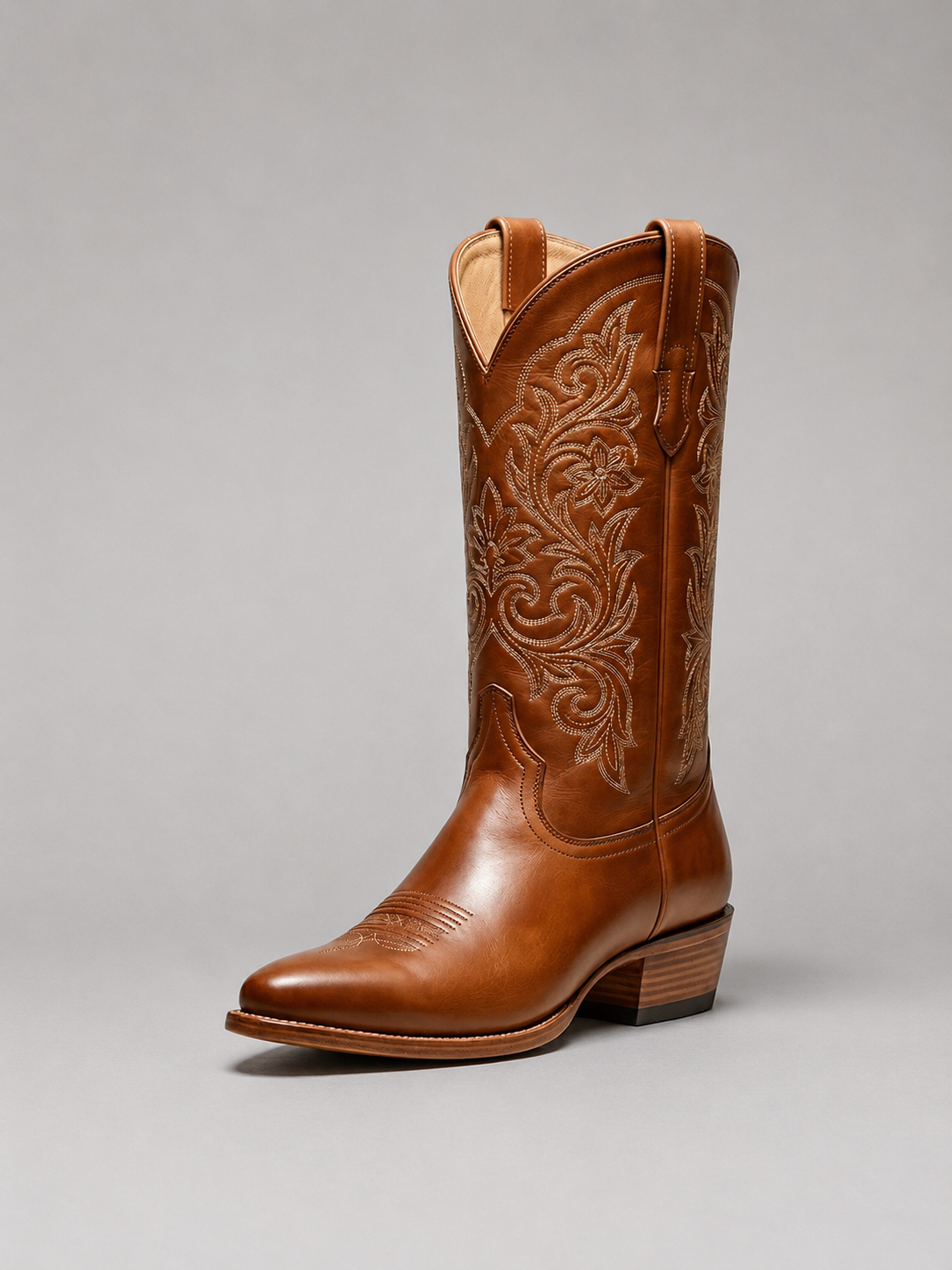 Odette | Embroidered Knee-High Western Cowboy Boot