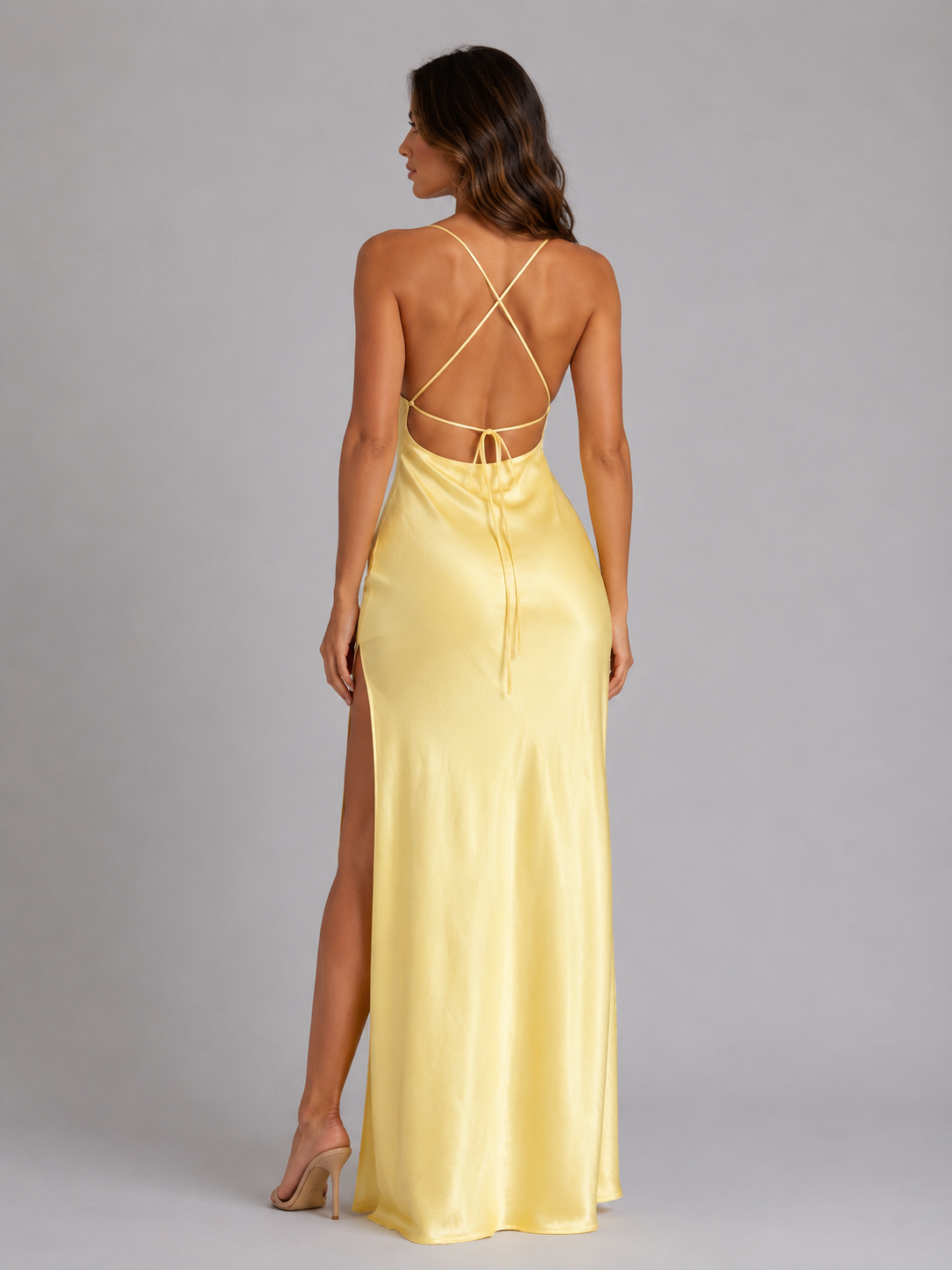 Zara | Spaghetti Strap High Split Maxi Dress