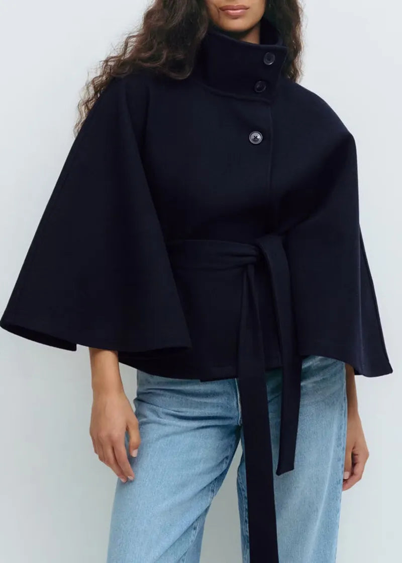 Tessa | Belted Cape Sleeve Coat
