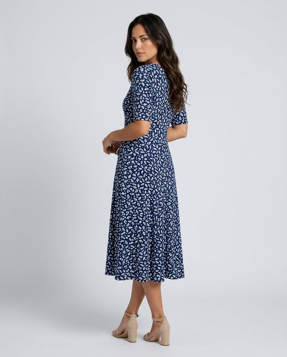Marina | Floral Print Midi Dress