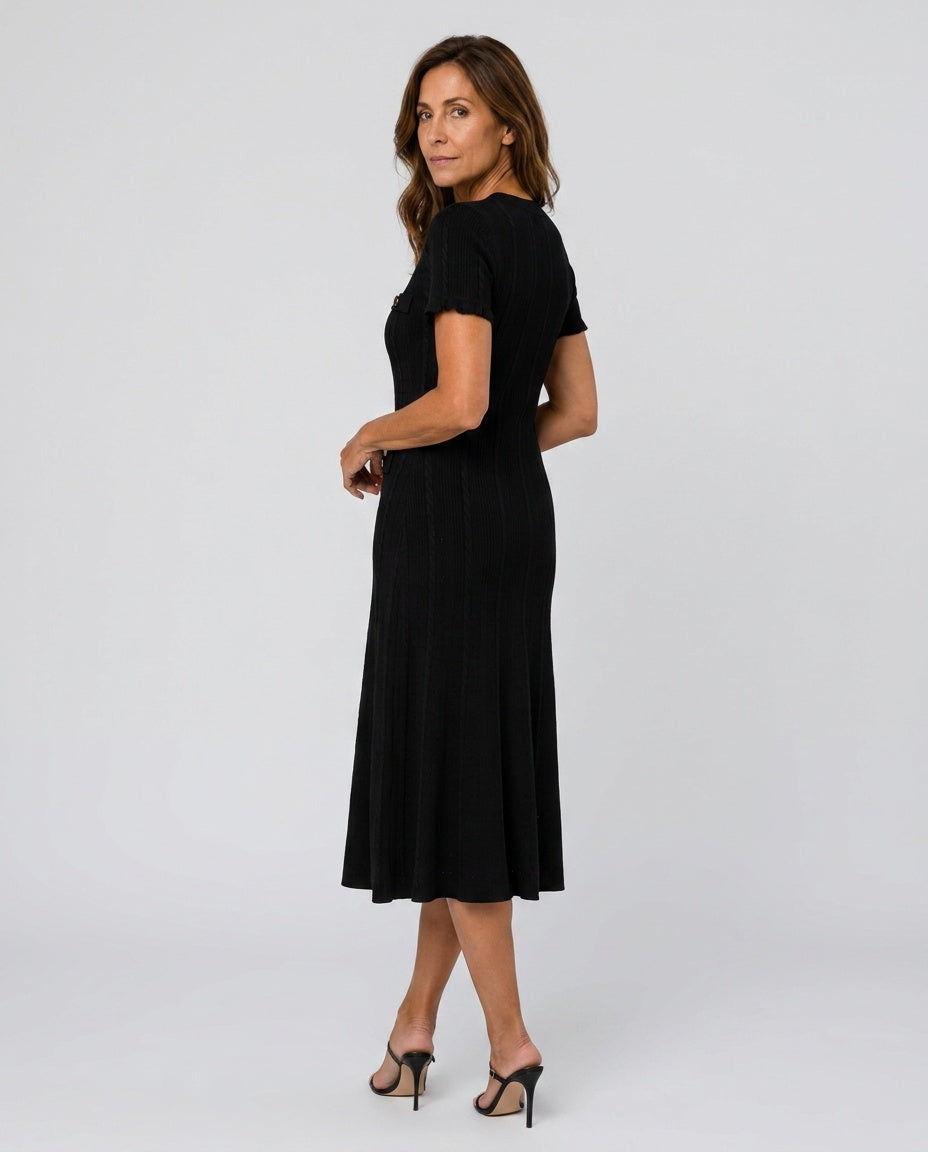Isolde | Crepe Wedding Guest Midi Dress