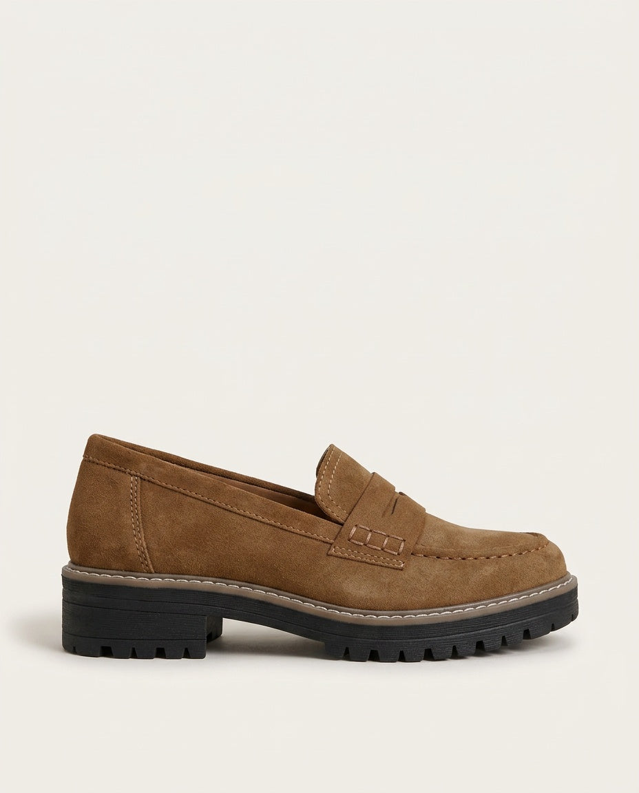 Sabine | Chunky Lug Sole Loafers