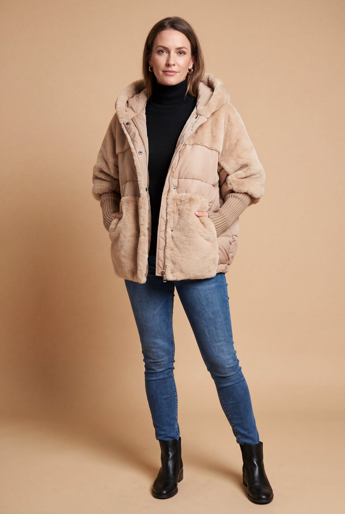 Orla | Tailored Mid-Length Hooded Coat
