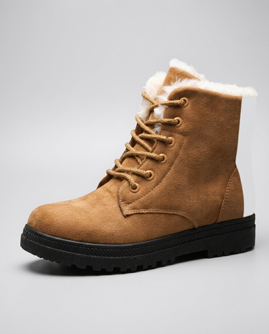 Elodie | Leather-Look Side Zip Ankle Boots