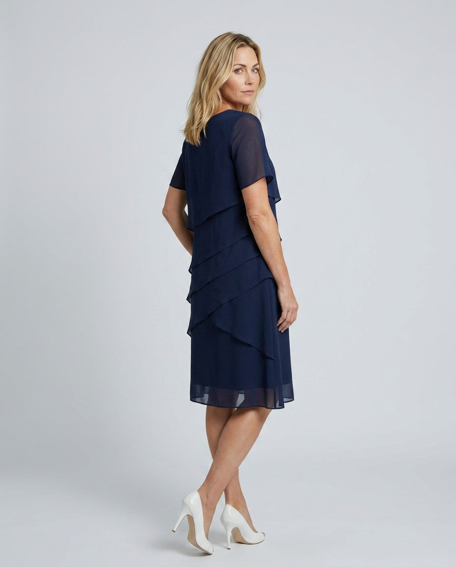 Alba | Soft Contour Knee-Length Midi Dress