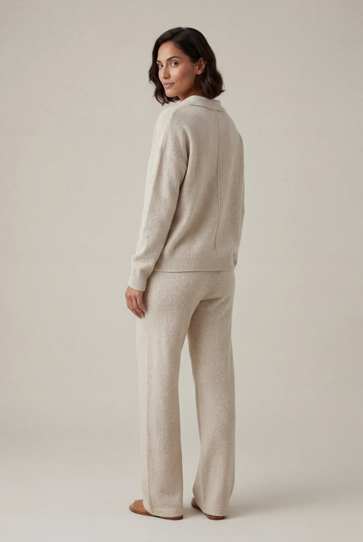 Mira | Brushed Knit Wide-Leg Lounge Co-ord Set