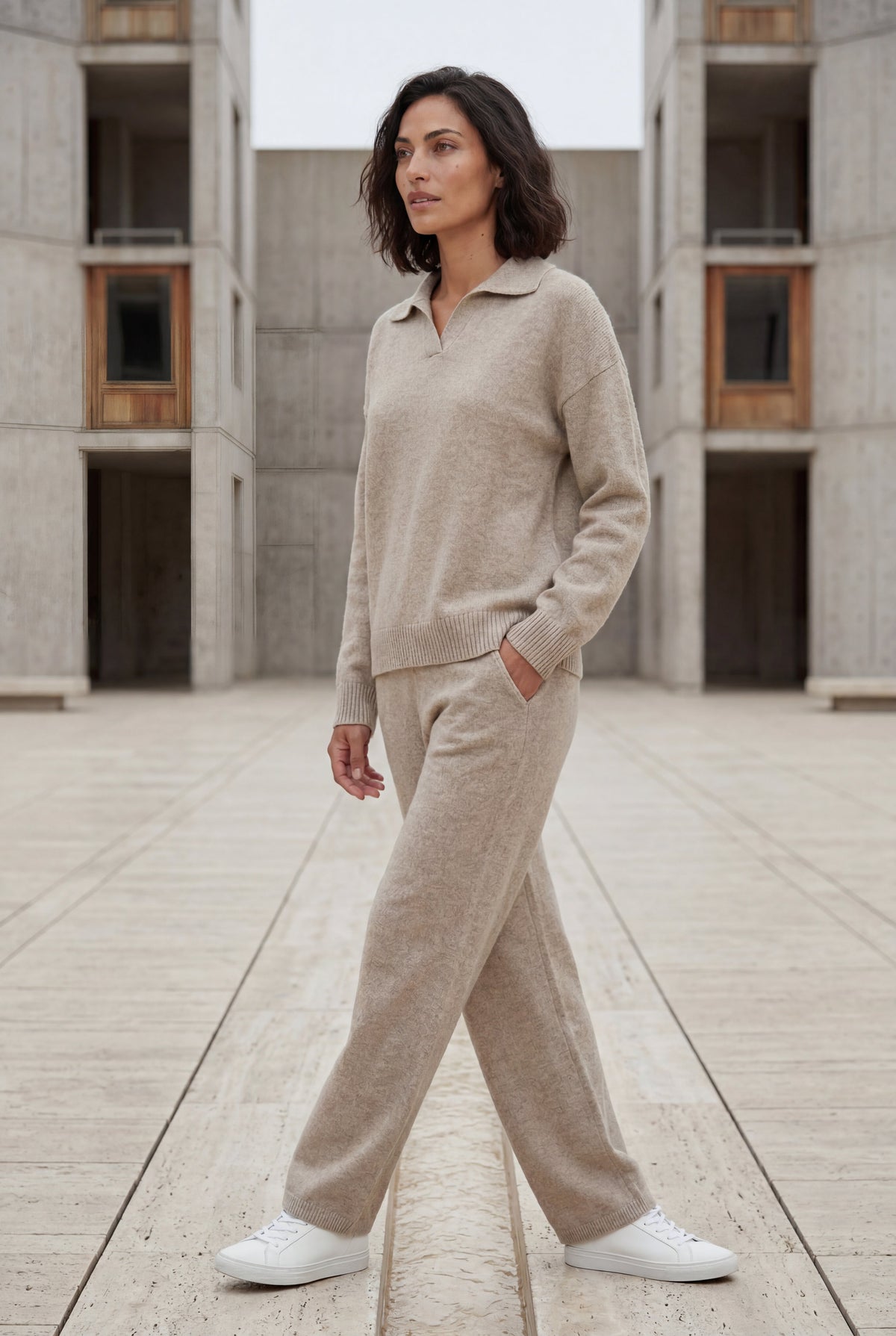 Mira | Brushed Knit Wide-Leg Lounge Co-ord Set