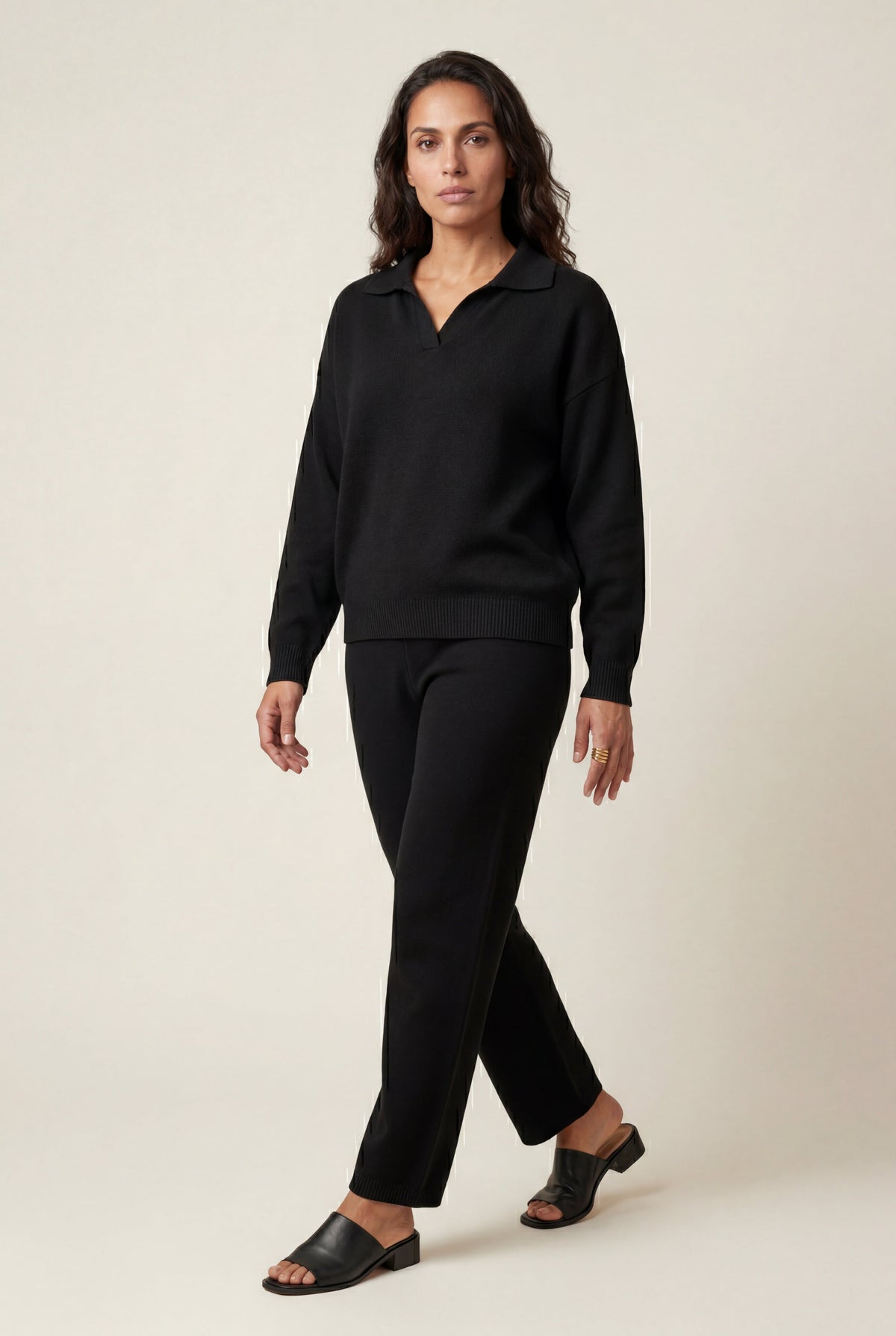Mira | Brushed Knit Wide-Leg Lounge Co-ord Set