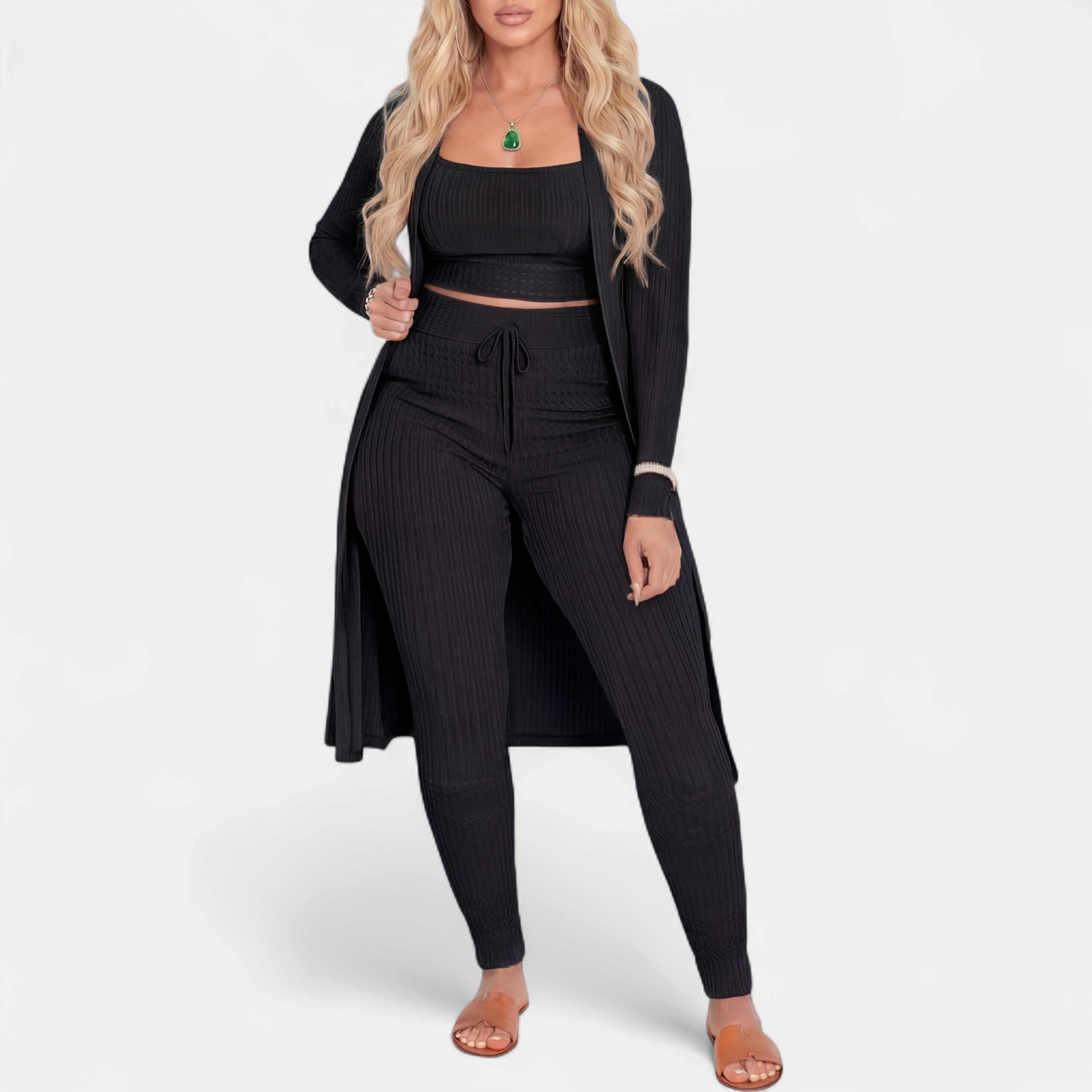 Arielle | Relaxed-Fit Knit Three-Piece Set