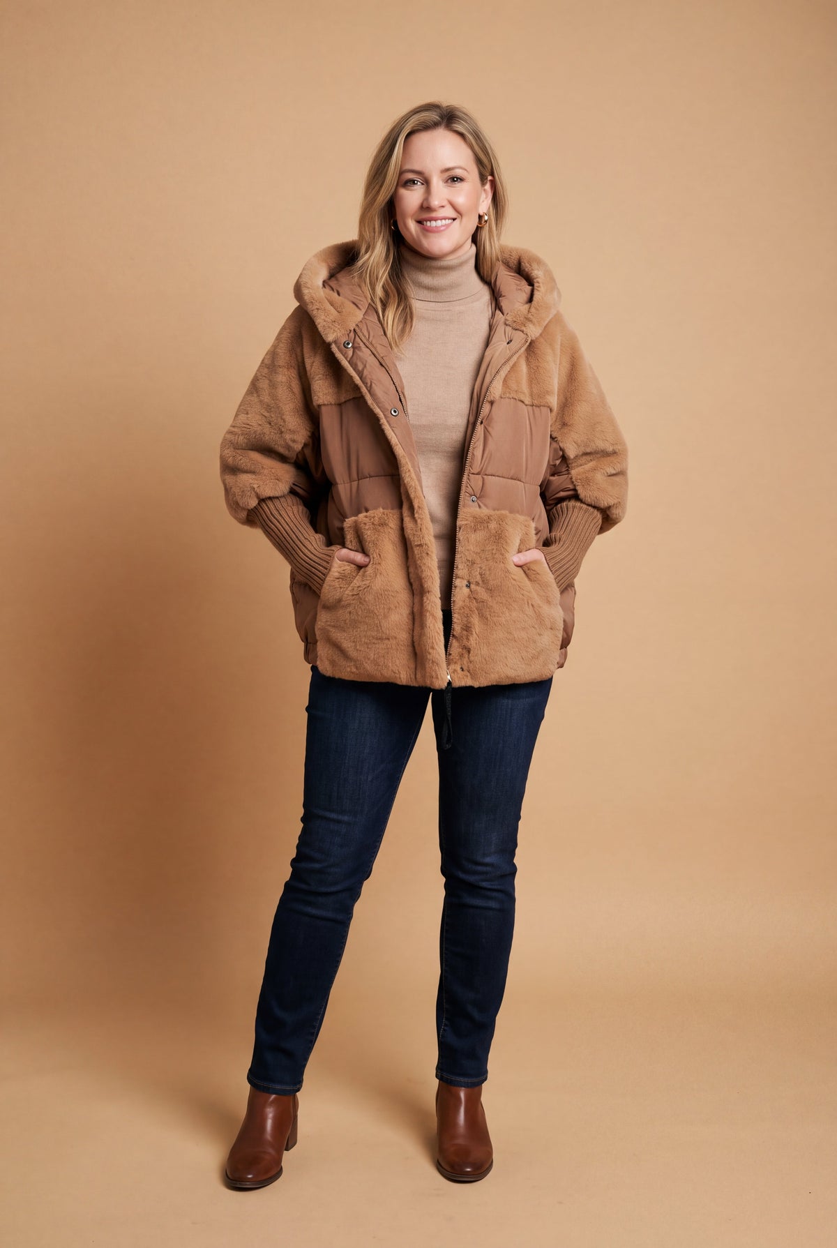 Orla | Tailored Mid-Length Hooded Coat