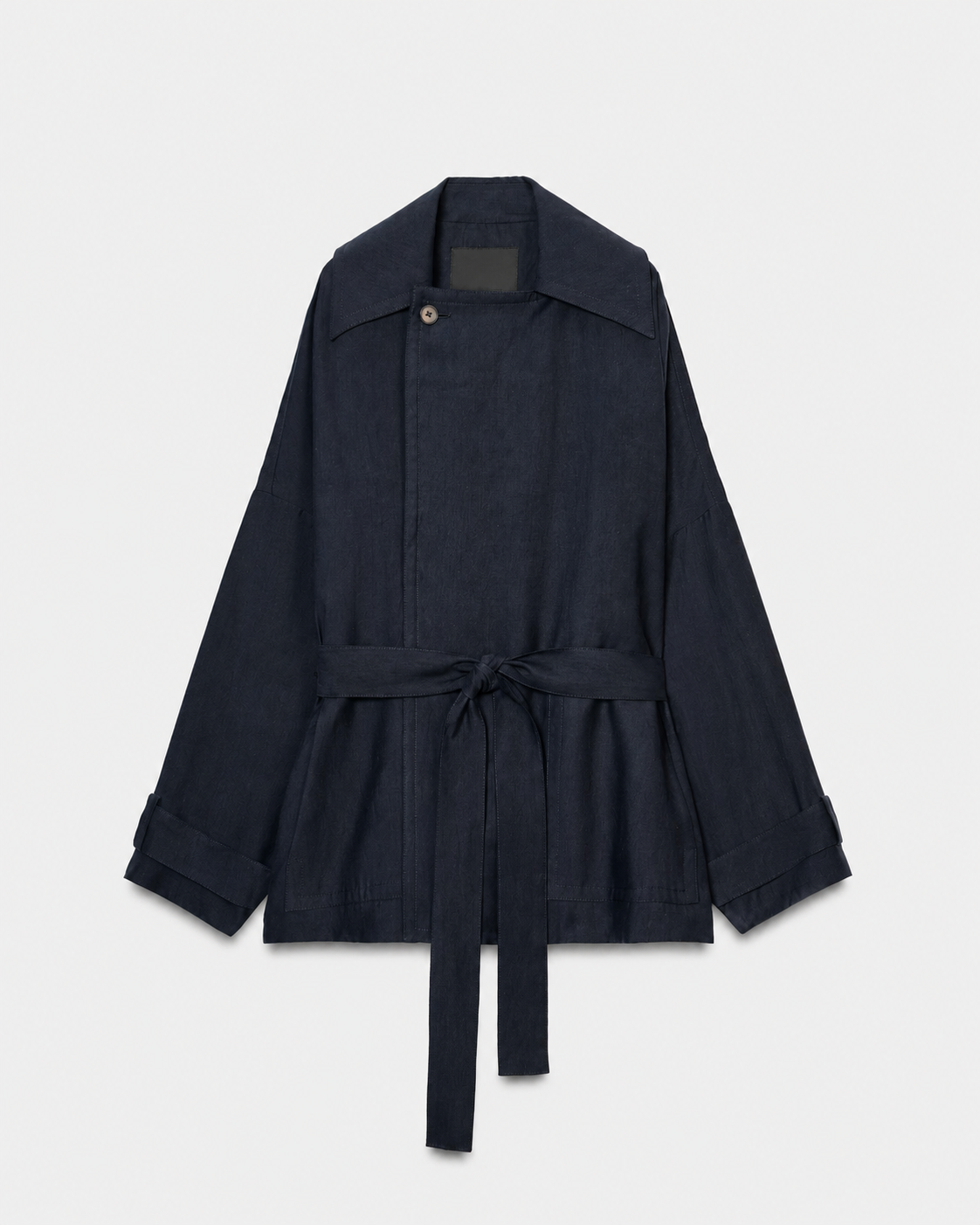 Marley | Belted Lapel Long Sleeve Jacket