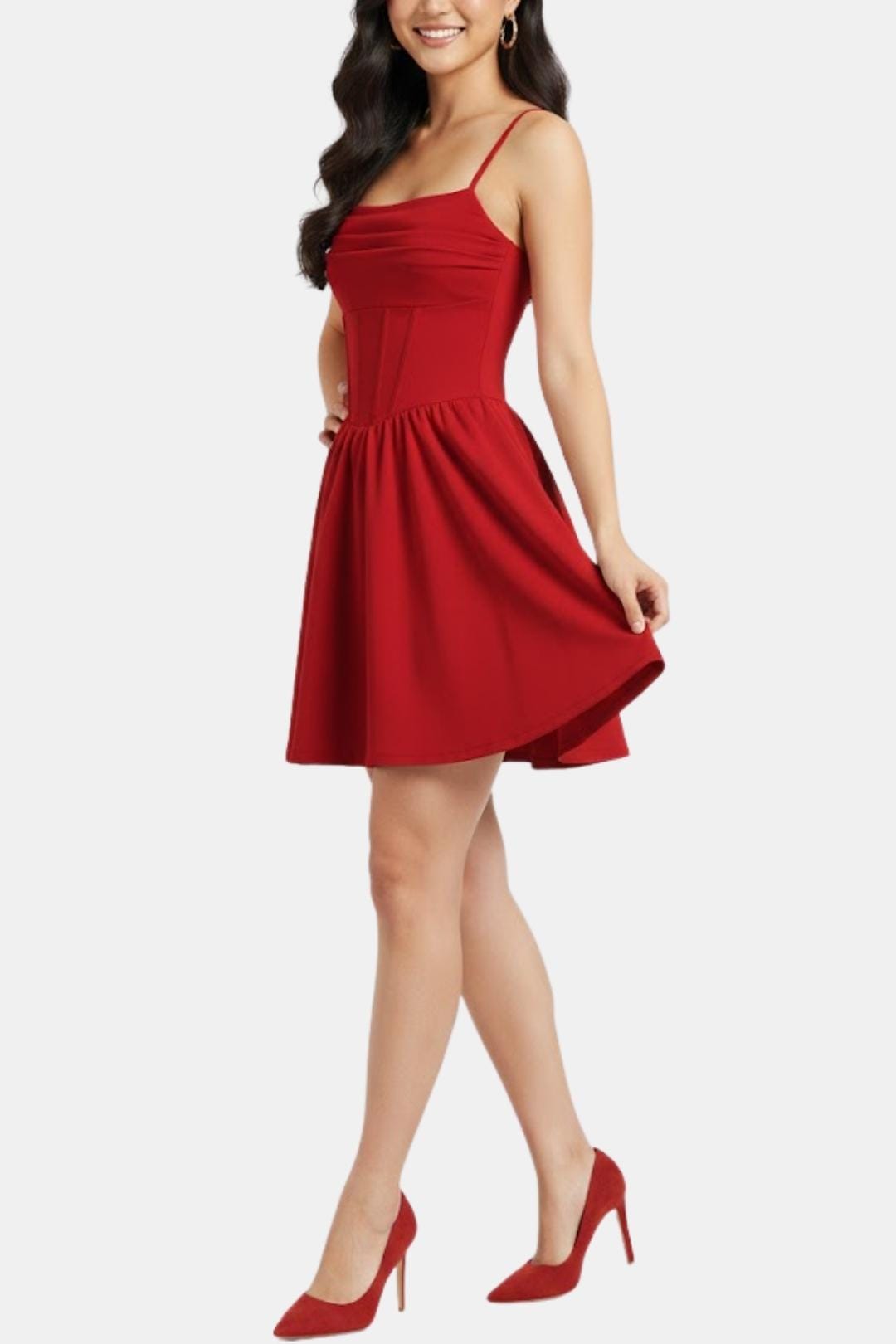 Ximena | Corset Panel Ruched Bust Mini Dress