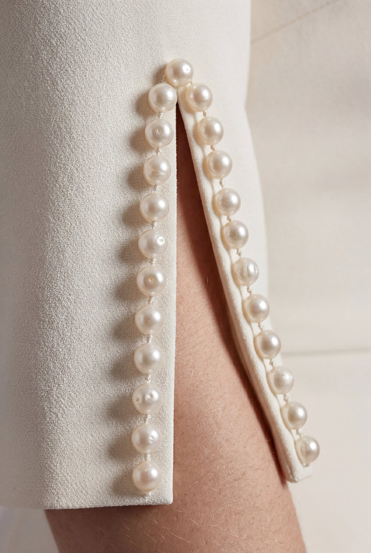 Nina | Beaded Sleeve Wide Leg Jumpsuit