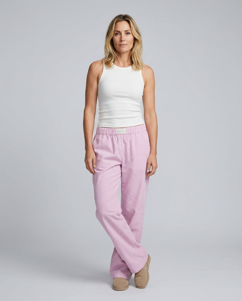 Darya | Wide-Leg Linen-Look Trousers