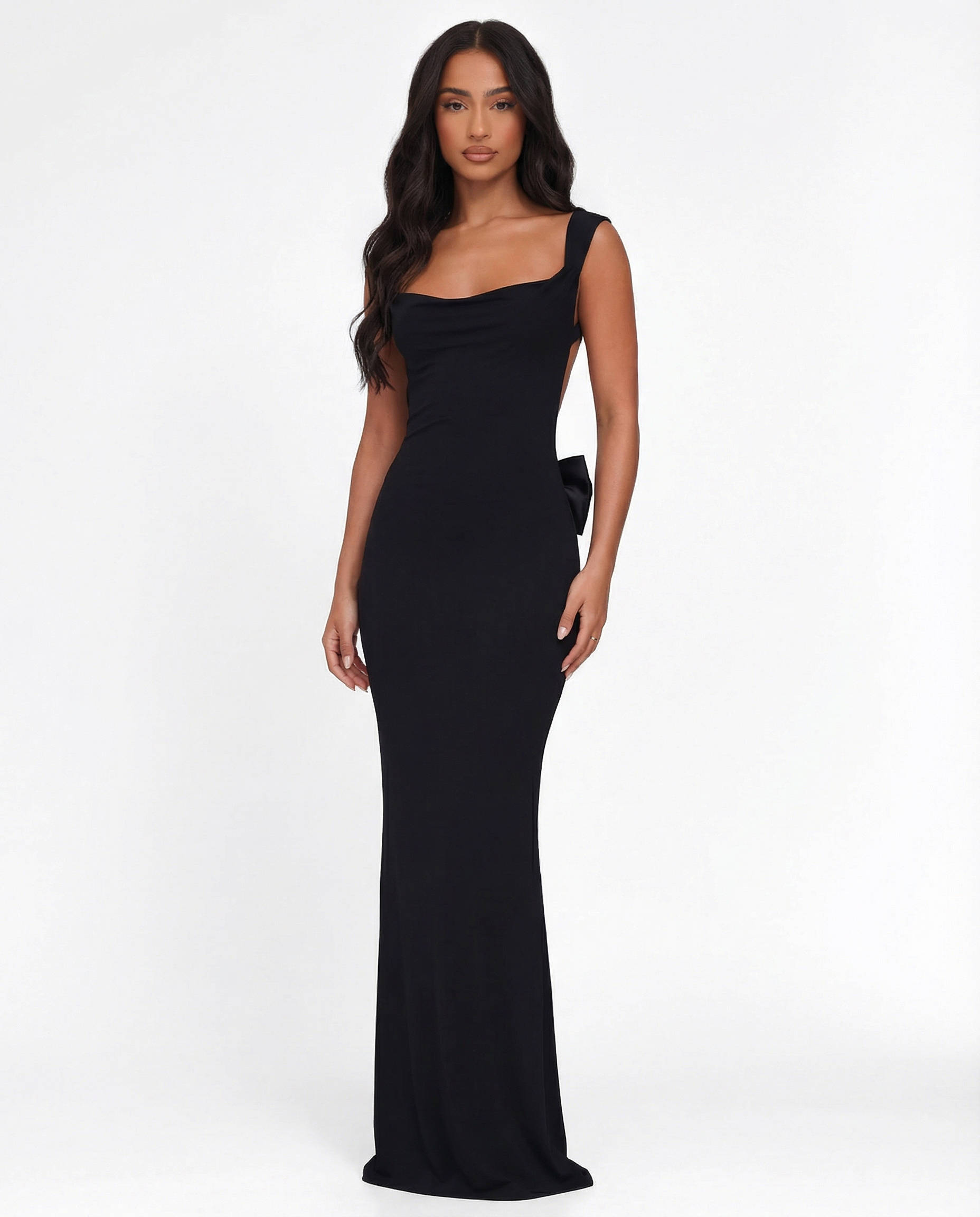 Cleo | Cowl Neck Sleeveless Maxi Dress