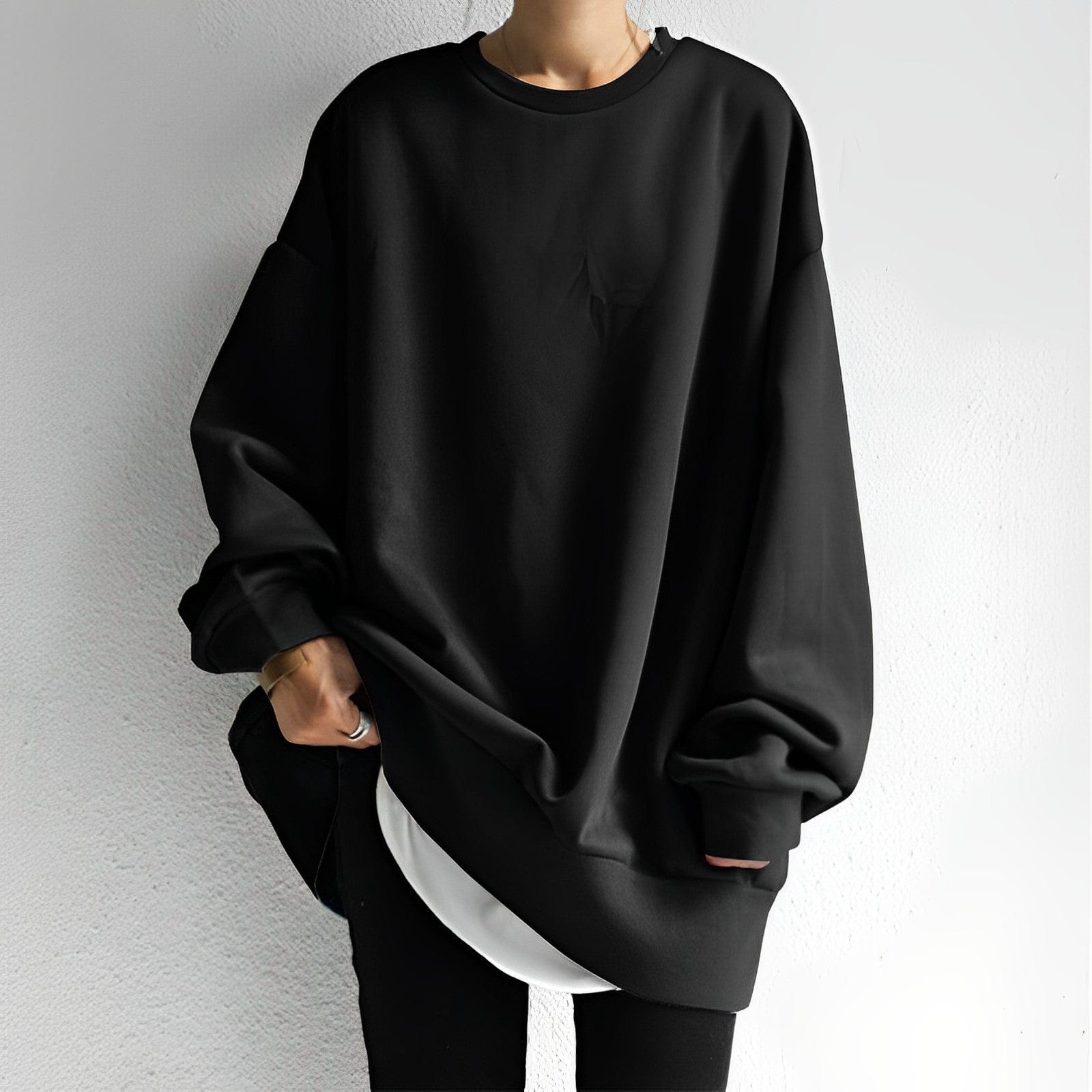 Camila | Oversized Crew Neck Sweatshirt