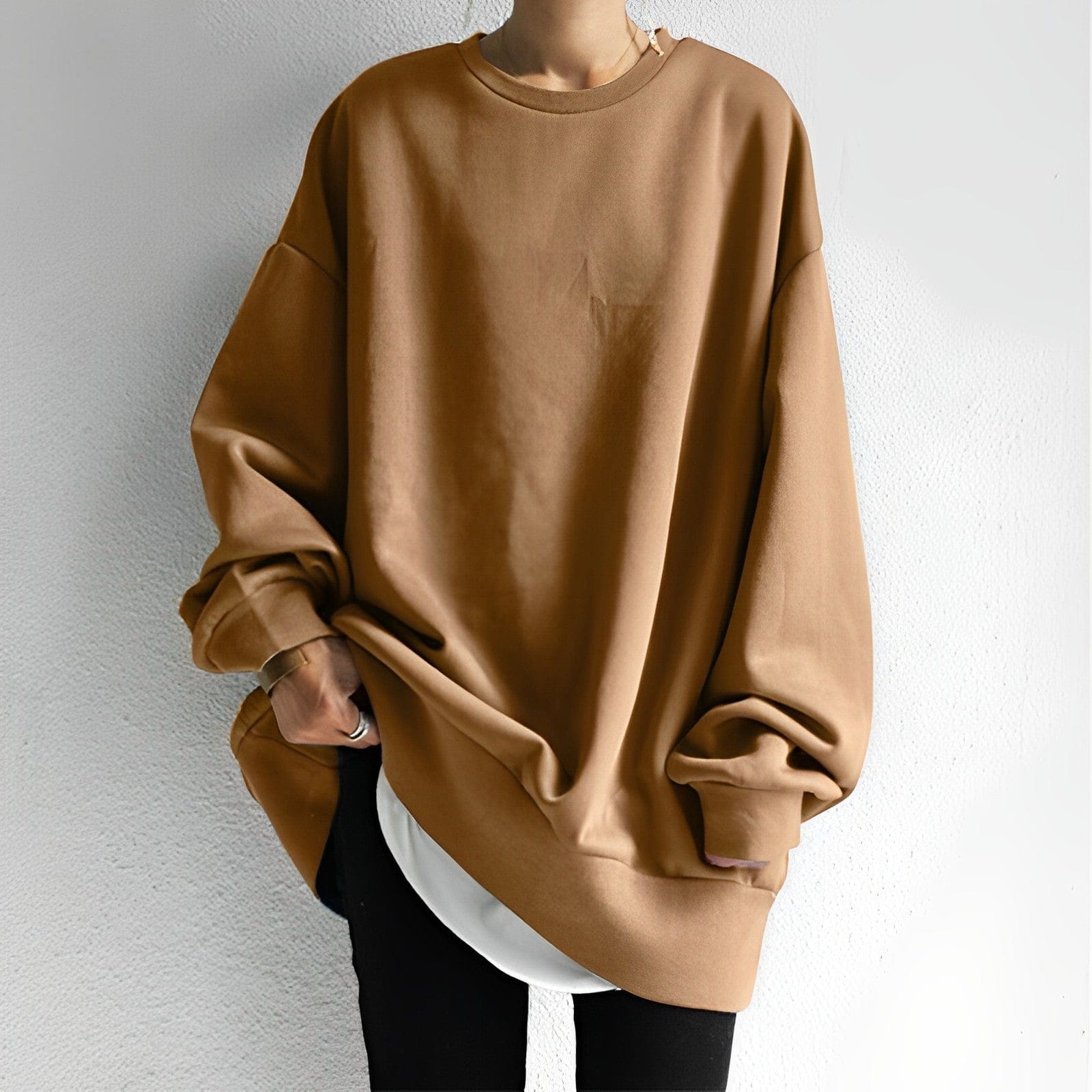 Camila | Oversized Crew Neck Sweatshirt