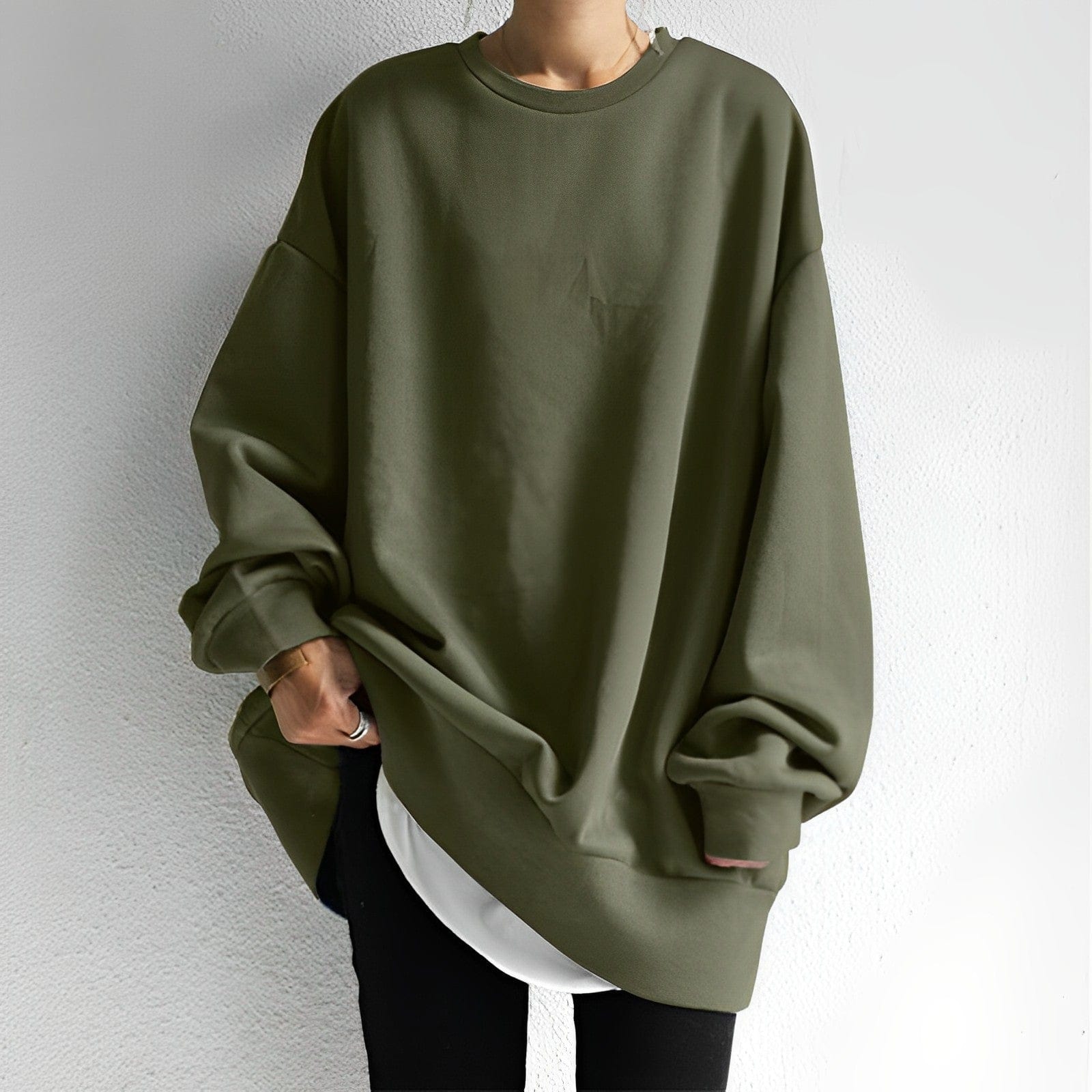 Camila | Oversized Crew Neck Sweatshirt