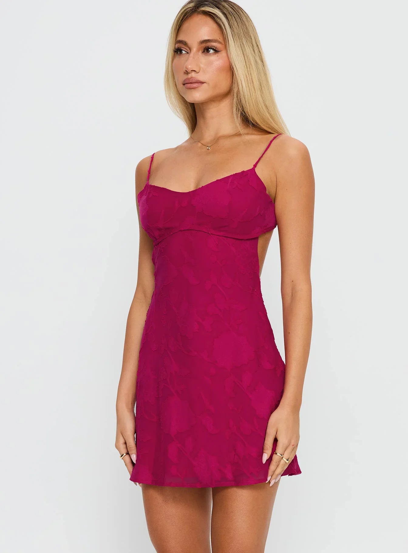 Margot | Floral Tie-Back Mini Dress