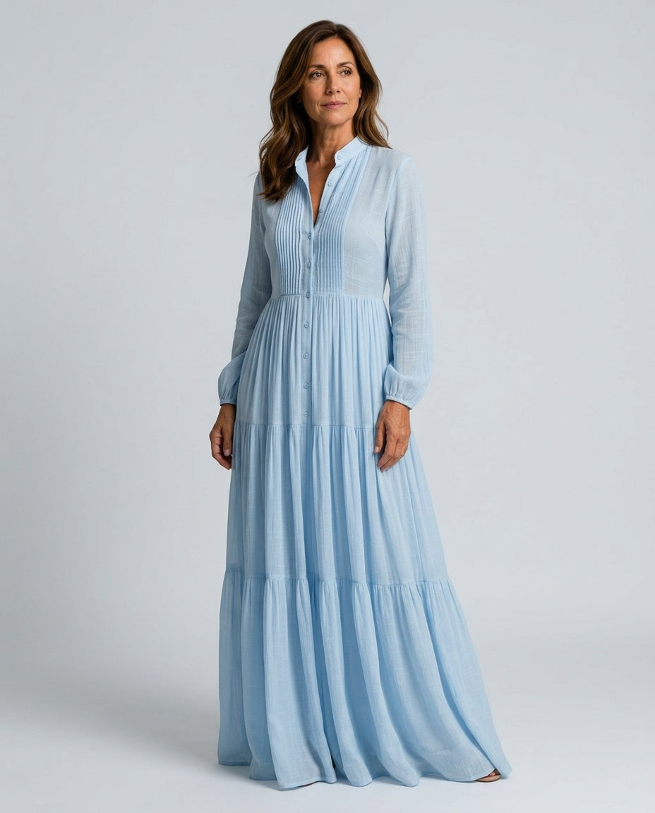 Odette | Flowy Column Maxi Dress