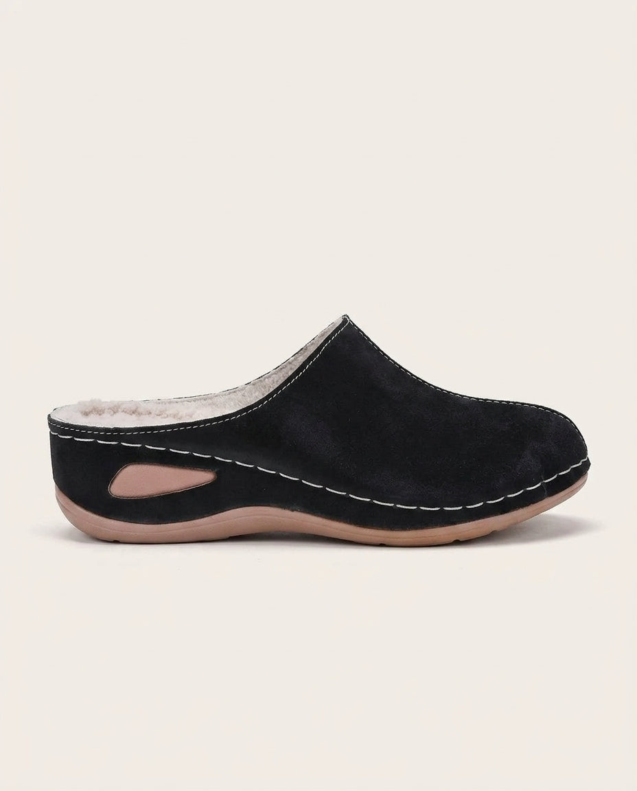Amelie | Closed-Toe Lined Clogs