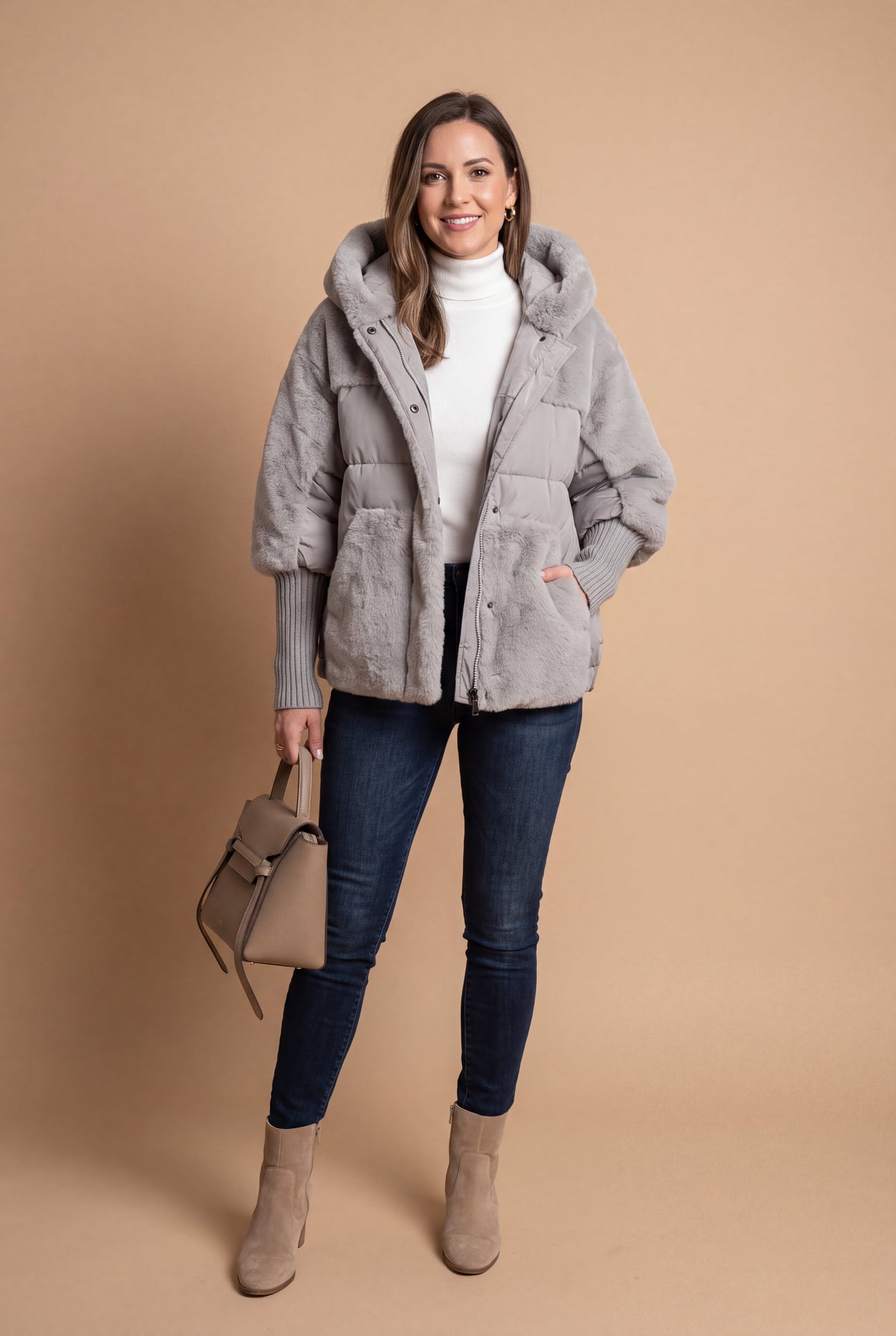 Orla | Tailored Mid-Length Hooded Coat