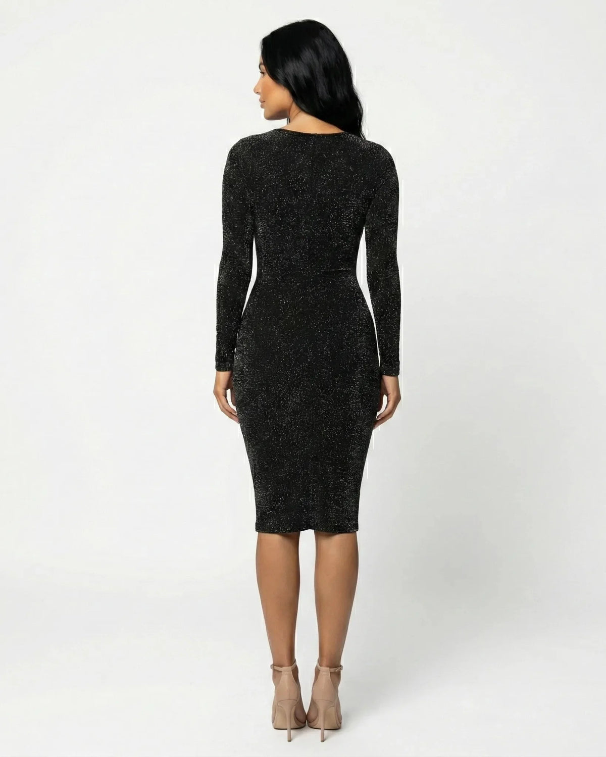 Skylar | Long Sleeve Sheath Midi Dress