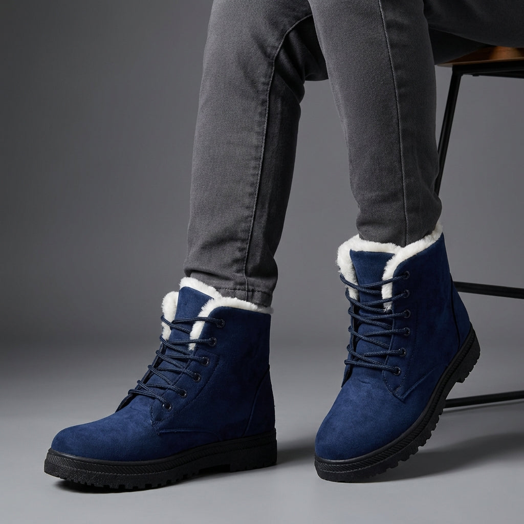 Elodie | Leather-Look Side Zip Ankle Boots