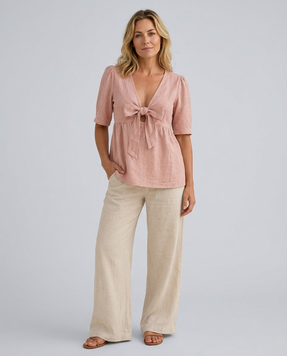 Josie | Puff Sleeve Babydoll Blouse