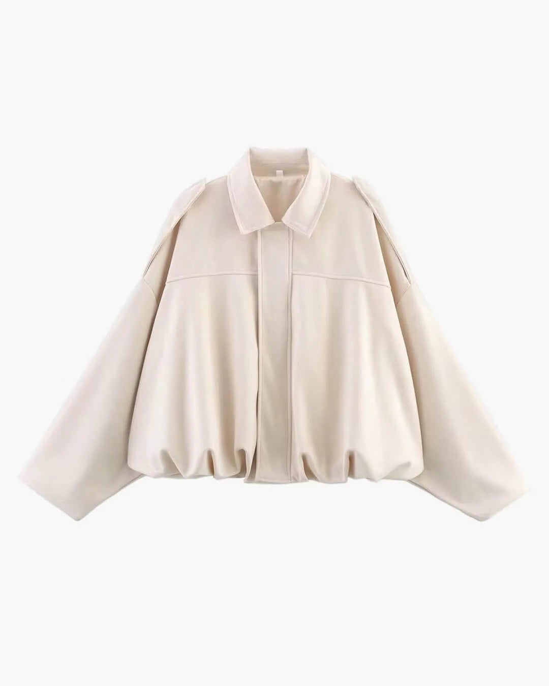 Quinn | Long Sleeve Faux Suede Bomber Jacket