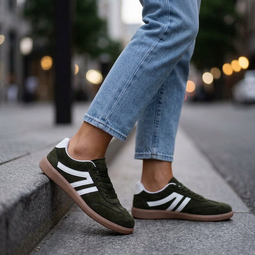 Faye | Retro Panelled Sneakers