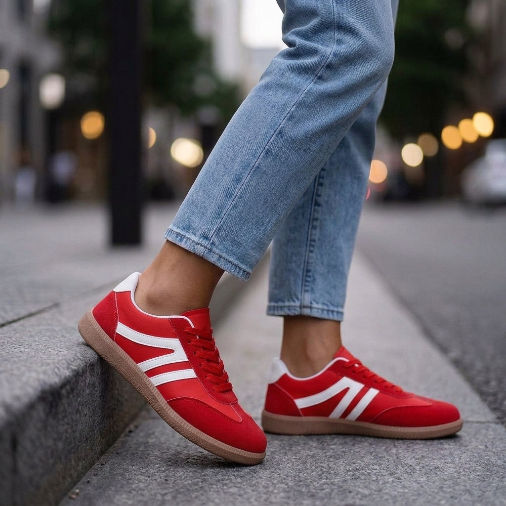 Faye | Retro Panelled Sneakers