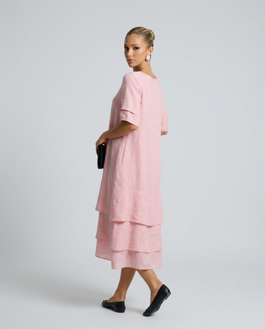 Piper | Soft Layered Midi Dress