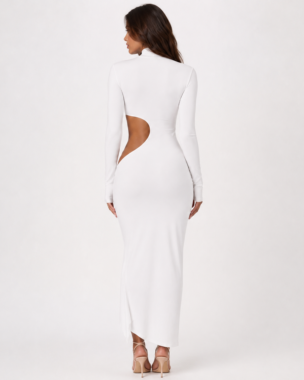 Skylar | Long Sleeve Cut-Out Maxi Dress