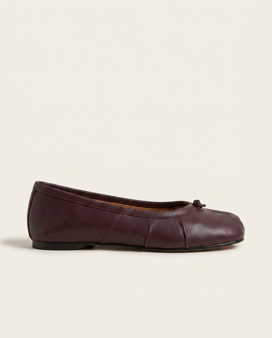 Anais | Split Toe Slip-On Flat Mules