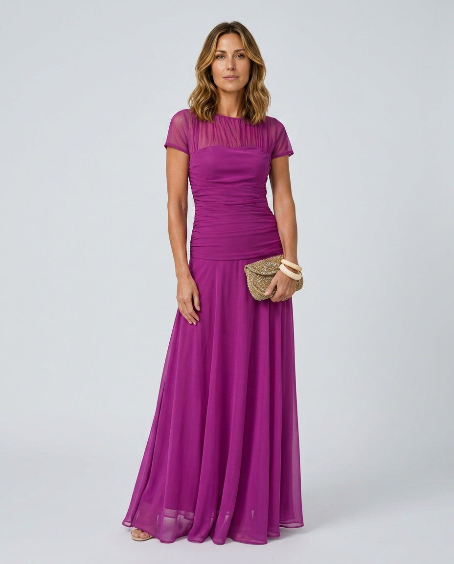 Wren | Flowy Chiffon-Look Midi Dress