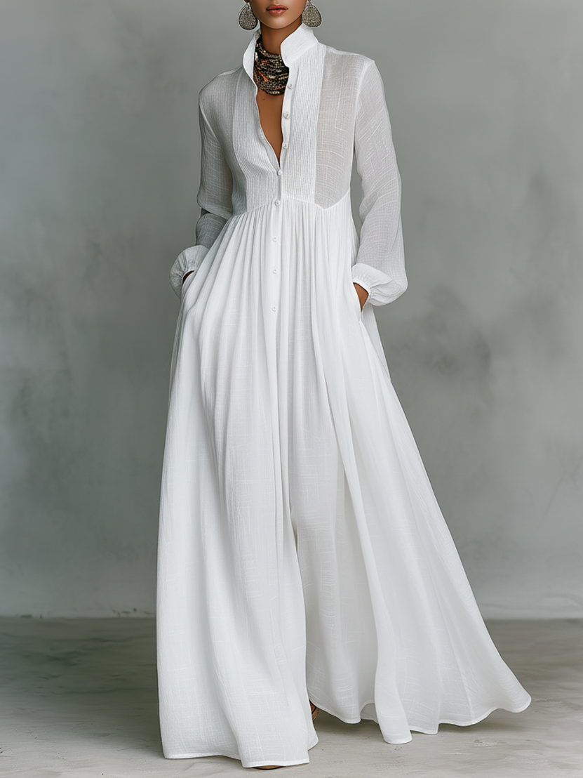 Odette | Flowy Column Maxi Dress