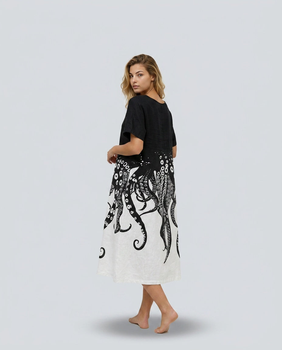 Sofia | Floral Print Summer Midi Dress