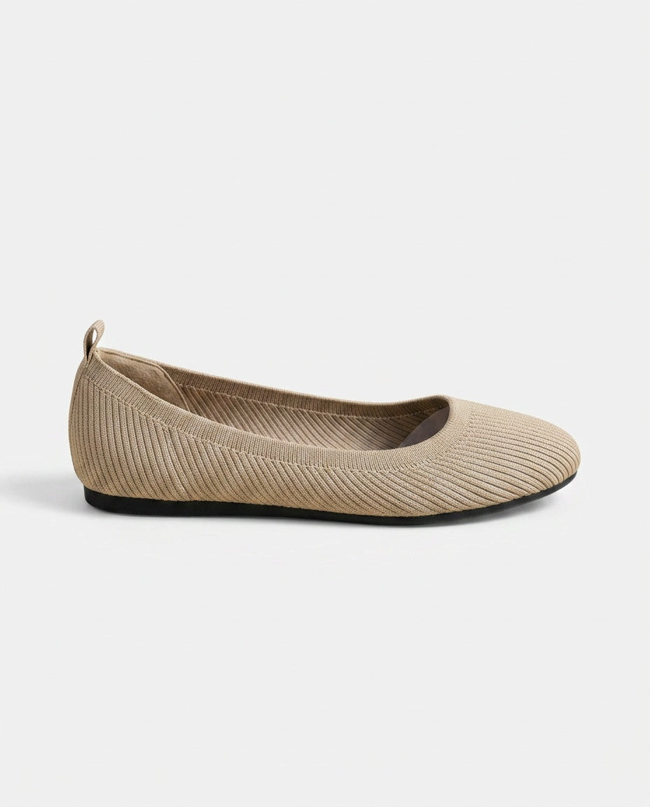 Elodie | Knit Ballet Slip-On Loafers